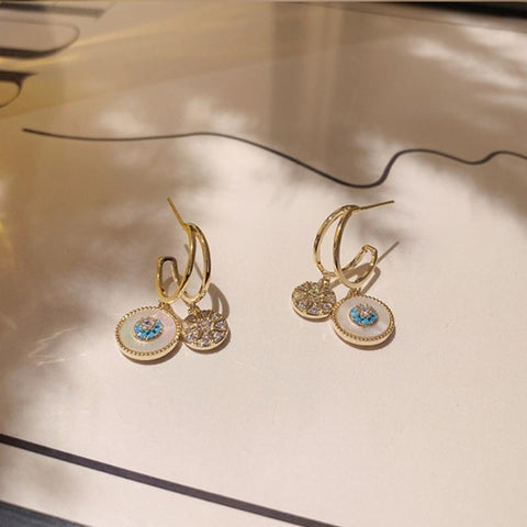 Boucles d'oreilles françaises baroques Loriele