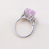 Bague à 3 pierres Lueur de Cœur En Argent Sterling 925 - Diamant Moissanite 1 Carat 💎