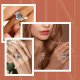 Bague Solitaire pavé Luxe Silverique Argent Sterling 925 - Diamant Moissanite 1 Carat 💎