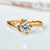 Gold Plated Honeymoon Solitaire Ring - 1 Carat Moissanite Diamond💎
