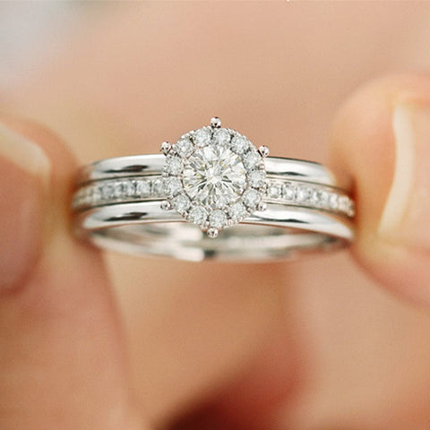 Aurora Solitaire Ring 925 Sterling Silver - 1 Carat Moissanite Diamond 💎